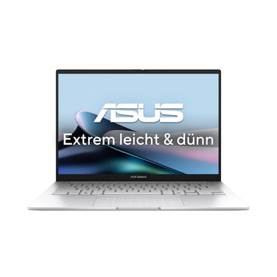 ASUS Zenbook 14 UX3405CA Laptop | Copilot+ PC | 14" WUXGA 16:10 OLED Display | Intel Core Ultra 7 255H |16 GB RAM | 1 TB SSD | Intel Arc | Win11 Home | QWERTZ Tastatur | Silver