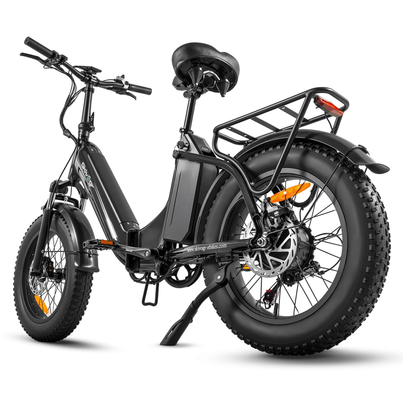 E Bike Klapprad 20 Zoll Elektrofahrräder，E-Faltrad Damen und Herren, 48V 18A*2 Doppelbatterien|250W Heckmotor & 25km/h, Hydraulische Bremse, Tiefeinsteiger E-City Bike/Falt-Pedelec für Erwachsene