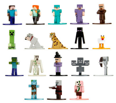 Jada Toys Minecraft Figuren-Set Welle 12-18 Metall Sammelfiguren Jungen (je 4 cm) - Spielfiguren Kinder ab 3 Jahren - 253265013