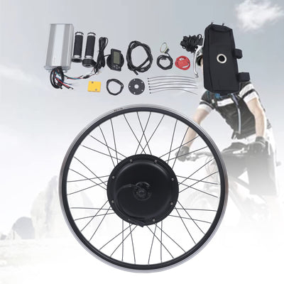 kangten Ebike Elektrofahrrad Conversion Kit 26" Hinterrad 1500W 48V Umbausatz LCD Hinterrad E-Bike für 26-Zoll-Fahrräder