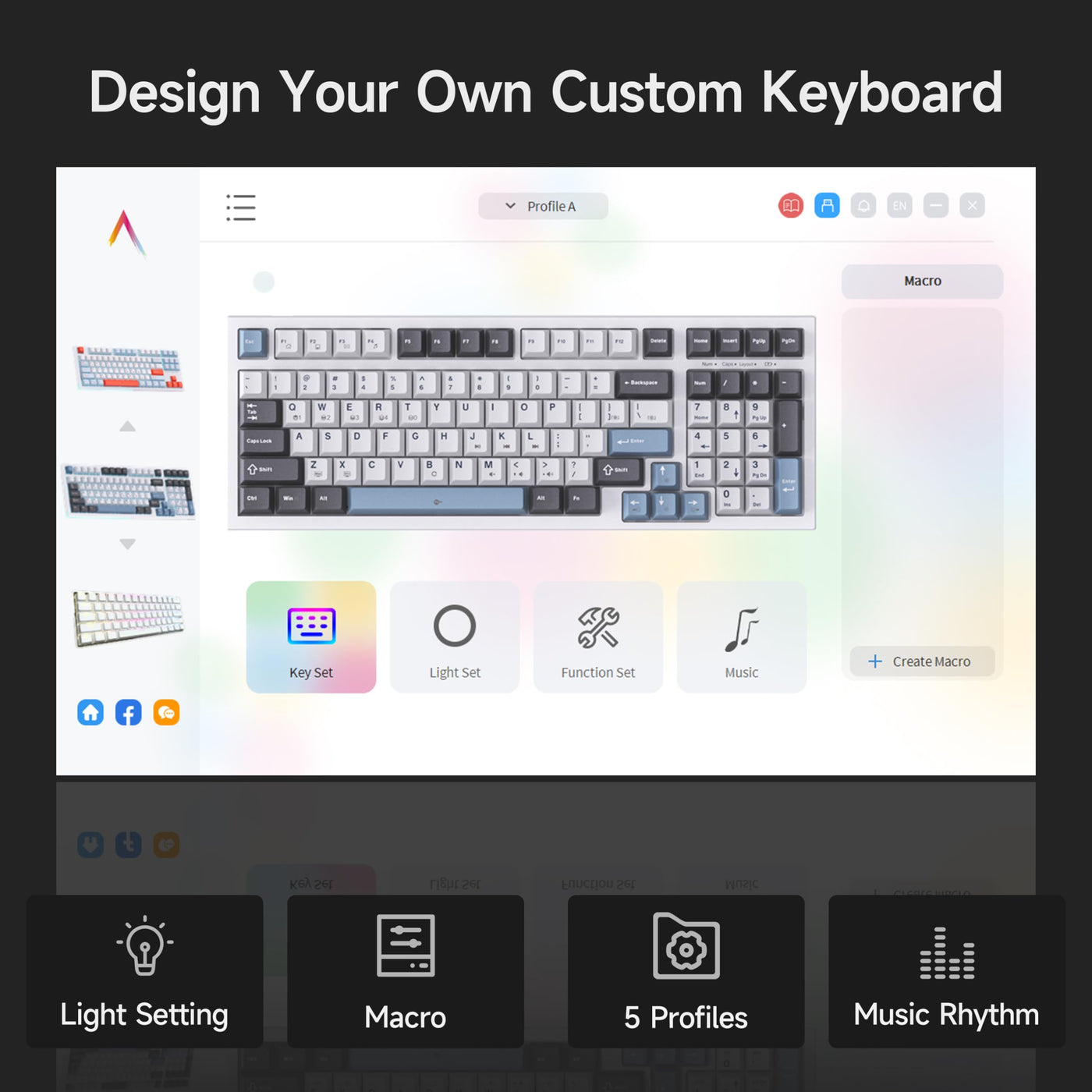 KEMOVE K98SE Mechanische Gaming Tastatur, 98 Tasten LED Hintergrundbeleuchtete Computer Tastatur, 96% QWERTY US Layout, Verkabelte Tastatur, Vorab geschmierte Rote Schalter
