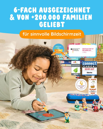 Edurino Figur Leo Meine Gefühle ab 4 Jahren inkl. App | Eigene Gefühle spüren & benennen | Gefühle Anderer erkennen | Gefühle ausdrücken