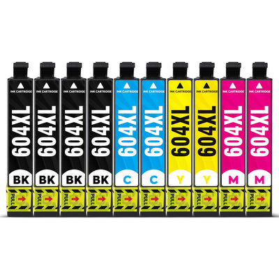 INK E-SALE 604XL Druckerpatronen kompatible für Epson 604XL 10er-Pack für Expression Home XP-3200 XP-3205 XP-4200 XP-4205 XP-2200 XP-2205 Workforce WF-2910 WF-2930 WF-2935 WF-2950