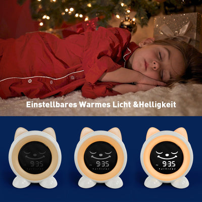 I·CODE Kinderwecker, Schlaftrainer Kinder mit Nachtlicht,Kinder Lichtwecker für Kleinkinder,Lernen von Schlafen und Aufwachen