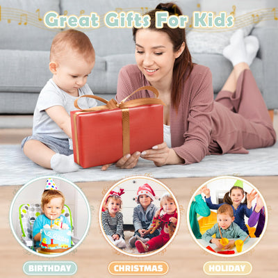 Musikinstrumente für Kinder Kinderspielzeug ab 3 Jahre holzspielzeug Trommel Xylophone für Kinder Baby Musikspielzeug Montessori Spielzeug ab 3 Jahre