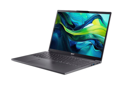 Acer Aspire 16 (A16-71M-71DD) KI Laptop, 16" WUXGA+ OLED 120Hz Display, Intel Core Ultra 7 155H, 16 GB RAM, 1 TB SSD, Intel Arc Grafik, Windows 11, QWERTZ Tastatur, grau