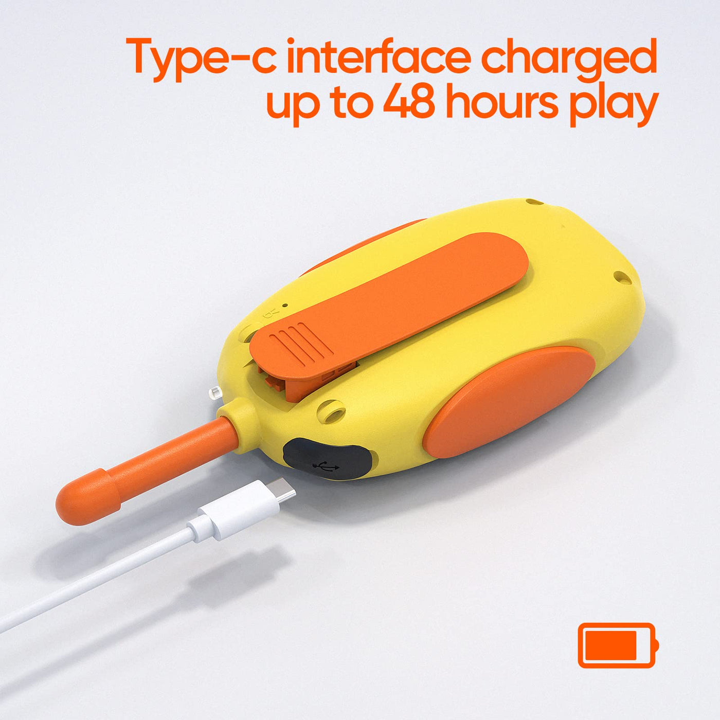 Walkie Talkie Kinder,HPROMOT 2 Pack Aufladbar Walkie Talkies, 16-Kanal Kinder Spielzeug für Jungen Mädchen, Abenteuer im Freien Outdoor Camping Wandern