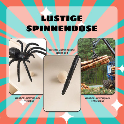 4 Stück Spider Prank Box, Spiderbox Prank, Box Mit Spinne Prank Witz, Halloween-Partys, Witze Und Lustige Überraschungen Für Familienversammlungen,Geeignet Für Gruppenveranstaltungen Und Partys