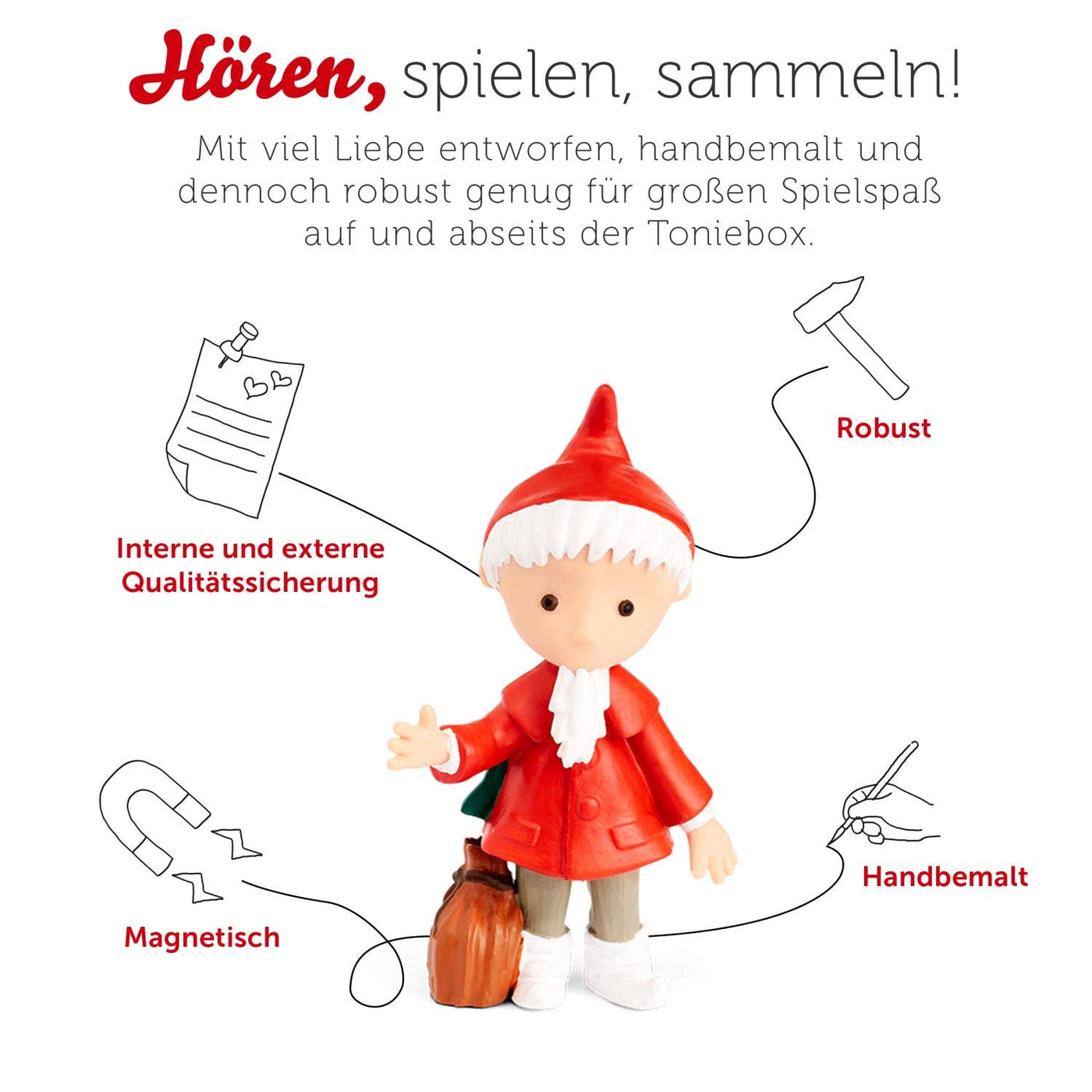 tonies Hörfiguren für Toniebox, Unser Sandmännchen – Nachts, wenn Alles schläft, Hörspiel mit Liedern für Kinder ab 3 Jahren, Spielzeit ca. 57 Minuten