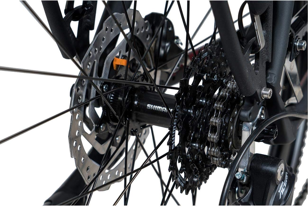 Airtracks Herren Trekking Fahrrad 28 Zoll Trekkingbike TR.2830 Trekkingrad Bike City 24 Gang Shimano ALIVIO RD-M3100 SGS Kettenschaltung Nabendynamo Schwarz Matt - Herren 56cm Körpergröße 175-185cm