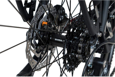 Airtracks Herren Trekking Fahrrad 28 Zoll Trekkingbike TR.2830 Trekkingrad Bike City 24 Gang Shimano ALIVIO RD-M3100 SGS Kettenschaltung Nabendynamo Schwarz Matt - Herren 56cm Körpergröße 175-185cm