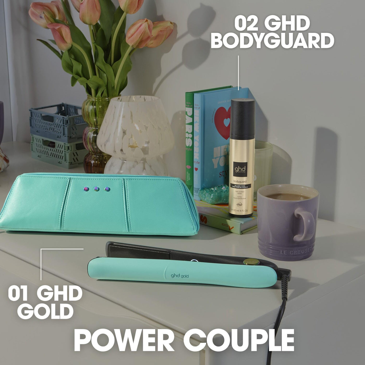 ghd Gold Haarglätter & Styler - Limited Edition Futurescape Collection in Mystic Aqua