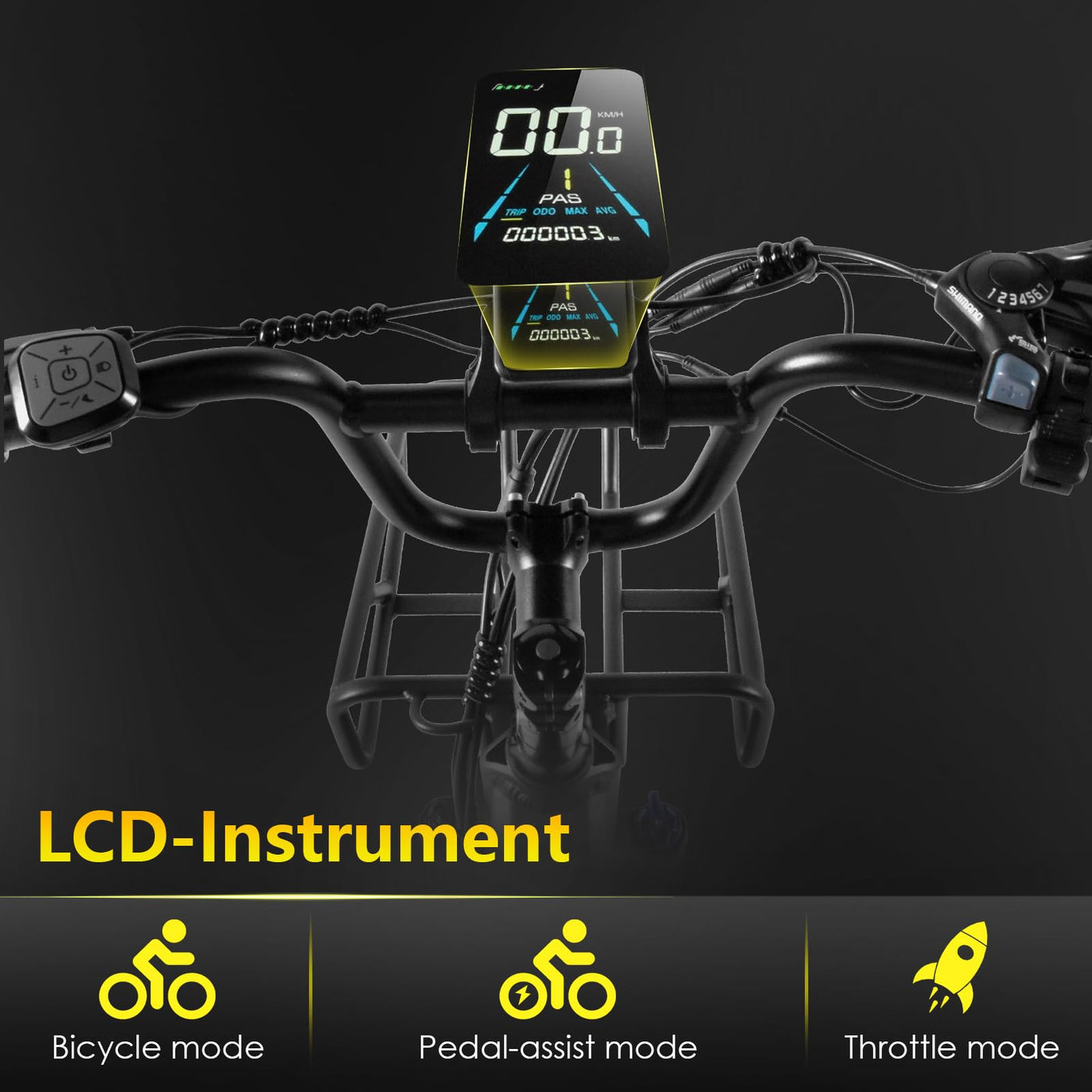 KAISDA E Bike Klapprad 20 Zoll Elektrofahrrad mit 36V 20.8Ah Abnehmbarer Akku,E-Bike 250W Motor bis 100KM,3.0 All-Terrain Fat Tire,7-Gang,LCD-Display Fahrrad für Herren Damen