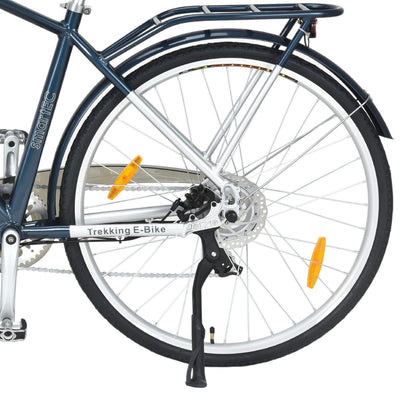 smartEC Trek-28H E-Bike Trekking Herren 250W Hinterradmotor Li-Ion Akku 36V/13Ah Elektrofahrrad 28 Zoll Reichweite 90km bis 25 km/h Trekking City (Schwarz)