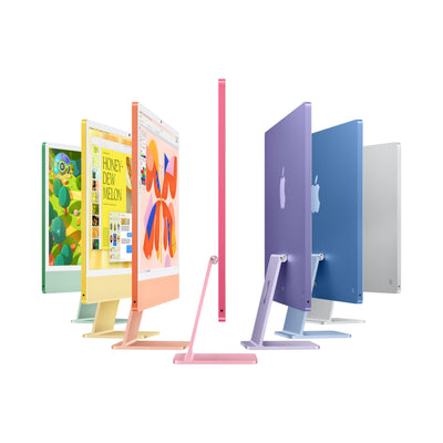 Apple iMac All-in-One Desktop-Computer mit M4 Chip mit 8 Core CPU und 8 Core GPU: 24" Retina Display, 16 GB gemeinsamer Arbeitsspeicher, 256 GB SSD Speicher, passendes Zubehör; Rosé