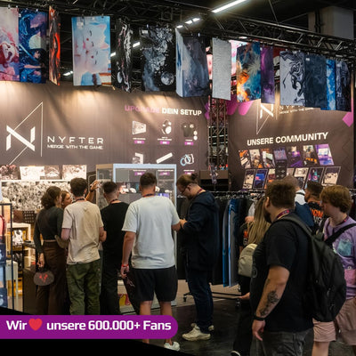 Nyfter - 60% Gaming Keyboard - NYFBOARD GEN2 Gaming Computer Tastatur mit Gateron Yellow Switches - HOT-SWAPPABLE Deutsches Tastatur QWERTZ mechanisch RGB keyboard ISO-DE Layout für Gamer (Black, 60%)