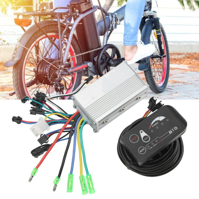 Elektrofahrrad-Controller-Kit, 36V 250W 350W Elektrofahrrad-Brushless-Motor-Controller mit 810LED-Panel Elektrische Fahrräder