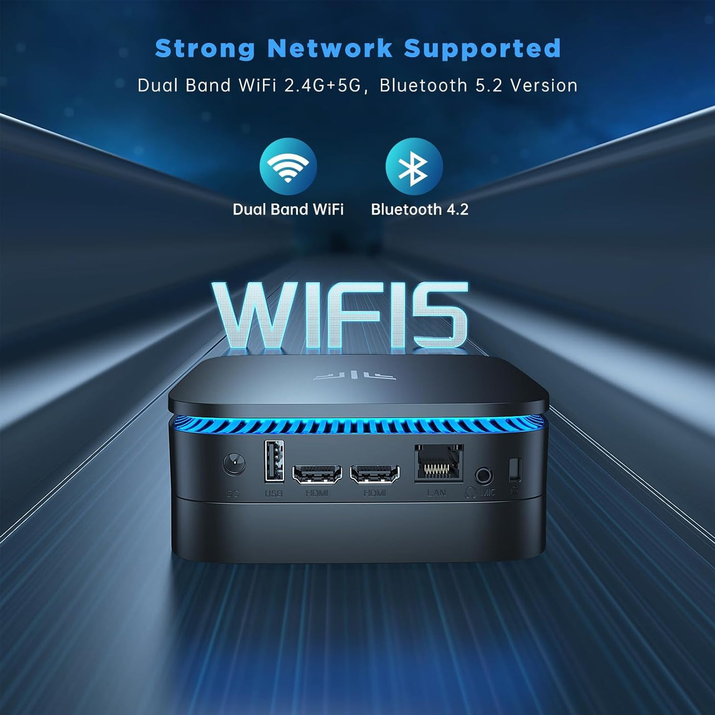 NiPoGi Mini PC Ιntel 12. Gen Alder Lake-N N100(Bis zu 3.4GHz) 16GB DDR4/1024GB M.2 SSD,Mini Desktop PC Dualband-WiFi/BT 4.2/RJ45,Mini Computer 4K@60HZ UHD Dual Display, Micro PC für Büro/Unterhaltungs