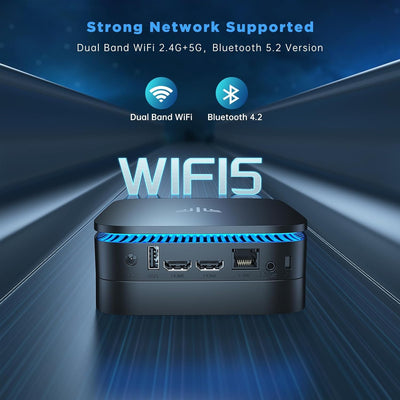 NiPoGi Mini PC Ιntel 12. Gen Alder Lake-N N100(Bis zu 3.4GHz) 16GB DDR4/1024GB M.2 SSD,Mini Desktop PC Dualband-WiFi/BT 4.2/RJ45,Mini Computer 4K@60HZ UHD Dual Display, Micro PC für Büro/Unterhaltungs
