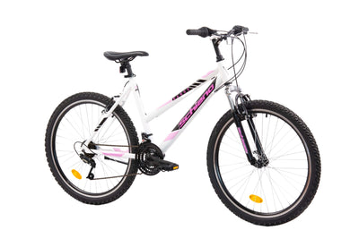 F.lli Schiano Women's Range Mountainbike, Weiß-Rosa, 26 Zoll