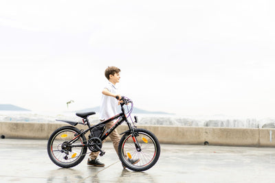 Licorne Bike Guide Premium Mountainbike in 20, 24, 26, 27.5 und 29 Zoll Fahrrad für Mädchen Jungen Herren und Damen (20 Zoll, Schwarz/Blau/Lime)