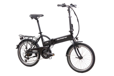 F.lli Schiano E-Sky, E Bike Klappbar 20 Zoll, 36V 7.8Ah Abnehmbarer Akku, Motor 250W 40Nm, Klapprad Ebike für Herren/Damen, Schwarz