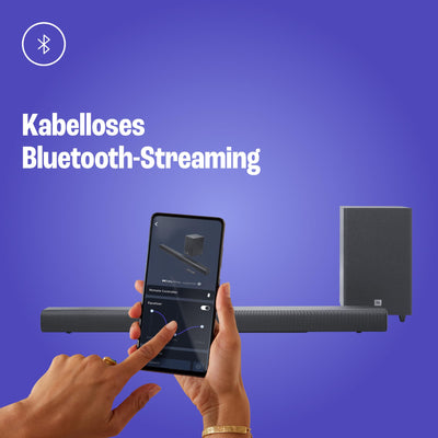 JBL Cinema SB 550 – 3.1-Kanal-Soundbar mit integriertem Subwoofer für Heimkino Sound-System – Mit Bluetooth-Musik-Streaming und Dolby Audio – Schwarz