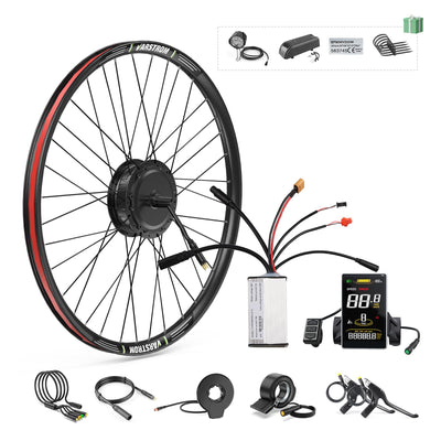 BAFANG 48V500W 26" Front Hub Motor Kit G020 Ebike Conversion Kit with SW2-M58 Digital Display & Smart Controller