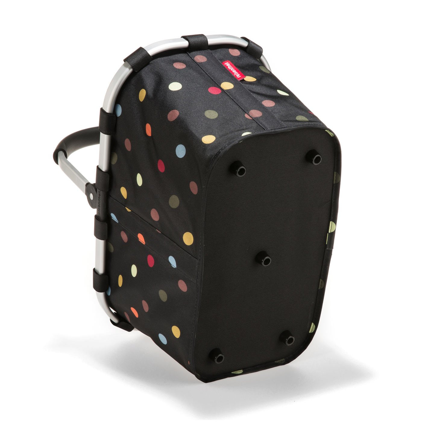 reisenthel carrybag in Dots – Stabiler Einkaufskorb mit viel Stauraum und praktischer Innentasche – Elegantes und wasserabweisendes Design