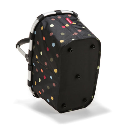 reisenthel carrybag in Dots – Stabiler Einkaufskorb mit viel Stauraum und praktischer Innentasche – Elegantes und wasserabweisendes Design