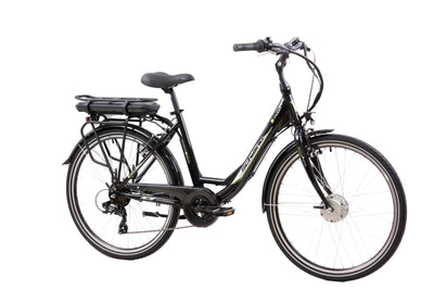 F.lli Schiano E-Moon, E Bike für die Stadt 26 Zoll, 36V 13Ah Abnehmbarer Akku, Motor 250W 40Nm, City Ebike für Herren/Damen, Schwarz