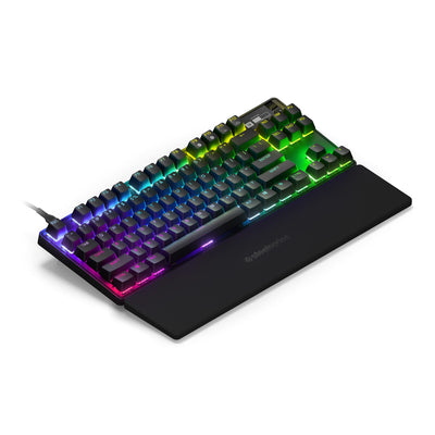 SteelSeries Apex Pro TKL HyperMagnetic Gaming-Tastatur – Die schnellste Tastatur – Anpassbares Ansprechverhalten – OLED-Bildschirm – PBT-Keycaps – USB-C – 2023 Edition – Deutsches Tastatur QWERTZ