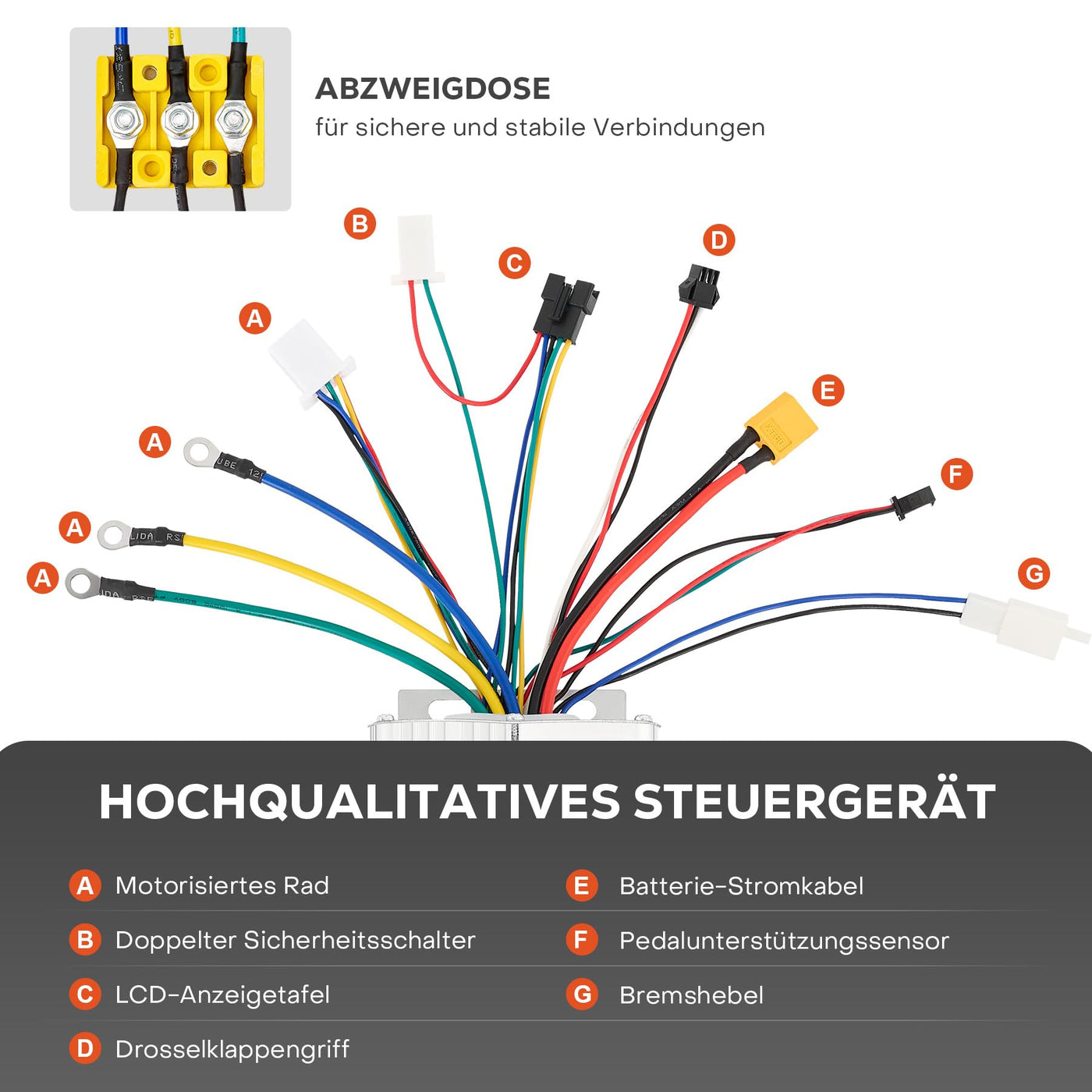 Viribus 26 Zoll Ebike Umbausatz E-Bike Hinterrad Umbausatz Kit Elektrofahrrad Umbausatz Ebike Conversion Kit Electric Bicycle Umbausatz Pedelec Umbausatz 1000W