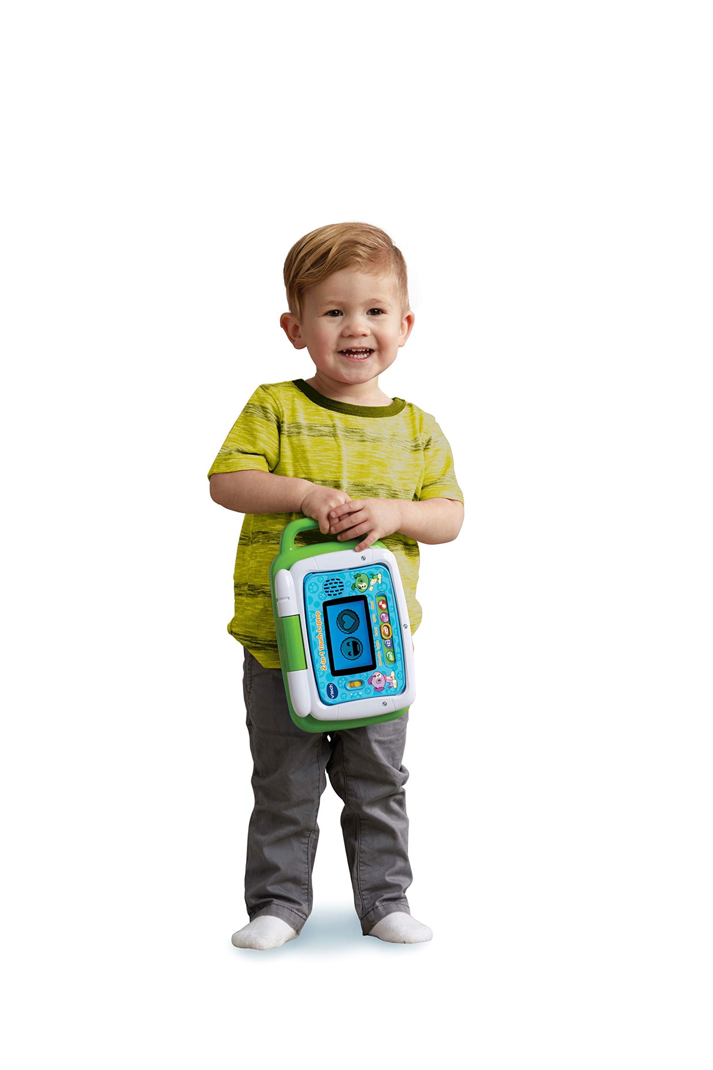 VTech 2-in-1 Touch-Laptop – Lerncomputer und Touch-Tablet zum Lernen von Buchstaben und Zahlen – Für Kinder von 3-6 Jahren