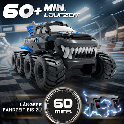 Nigecue 8WD Amphibienfahrzeug Ferngesteuertes Auto ab 3 4 5 6 7 8 9 10 Jahre, Wasserdichtes Amphibisches RC Auto mit Fernsteuerung, Spielzeug Geschenk für Kinder Jungen Mädchen