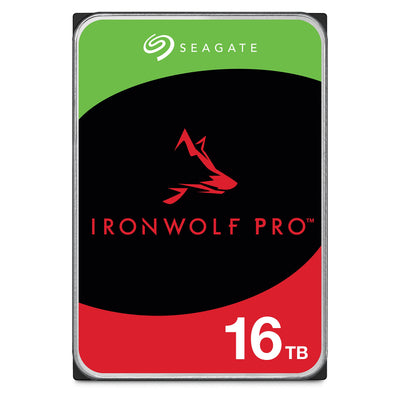 Seagate IronWolf Pro 16TB, NAS interne Festplatte, 3.5 Zoll, 7200 U/Min, CMR, 256 MB Cache, SATA 6 GB/S, inkl. 3 Jahre Rescue Service, Modellnr.: ST16000NTZ01