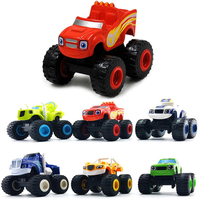 BEYOND MS 6 Pack Monster Maschinen Spielzeug, Trucks Spielzeug für Kinder Geburtstag Truck Spielzeug Set, Weihnachten Truck Spielzeug Geschenk für Jungen und Mädchen
