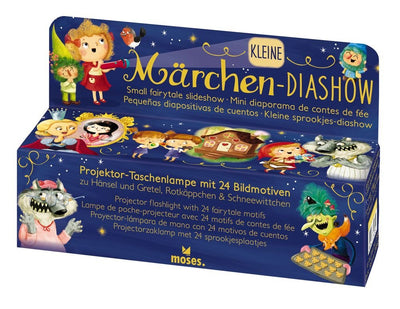 moses. Kleine Märchen-Diashow, Projektor-Taschenlampe für Kinder, mit 3 Bildscheiben mit jeweils 8 Bildern zum Miterzählen