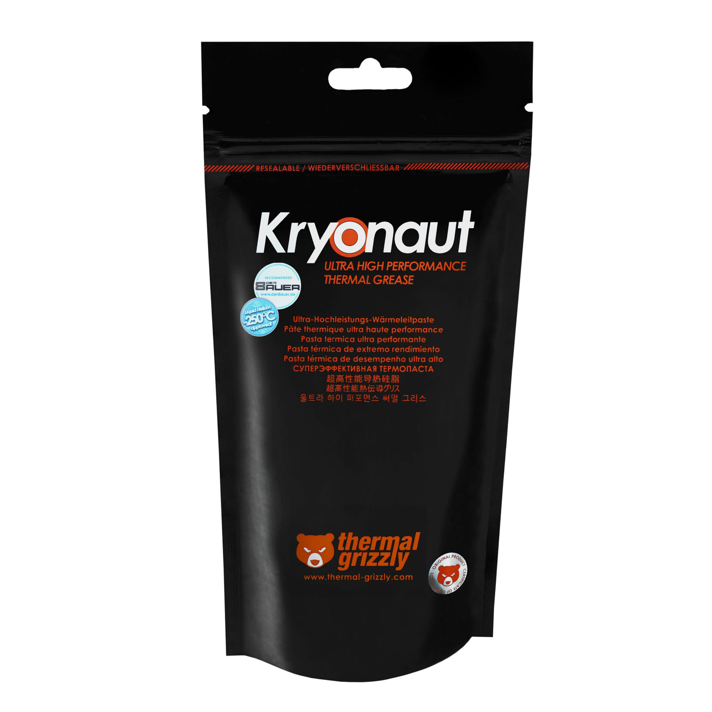 Thermal Grizzly - Kryonaut - 5.55 Gramm/1.5 ml - Extrem Hochleistungsfähige Wärmeleitpaste - Für Anspruchsvolle Anwendungen und Overclocking von CPU/GPU/PS4/PS5/Xbox