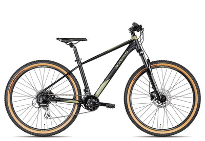 Axess Keedo | Herren-Mountainbike | MTB-Hardtail | 16-Gang Schaltung | hydraulische Scheibenbremsen, Farbe:satinblack Olive, Rahmengröße:16 Zoll, Laufradgröße:27.5 Zoll
