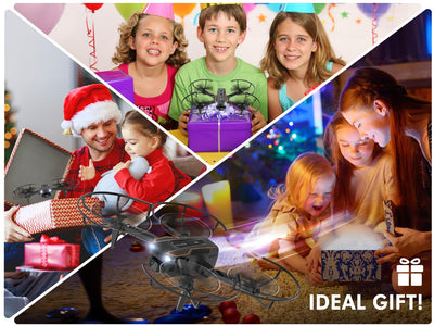 Drohne mit Kamera HD 720P für Kinder, RC Drone Quadcopter mit Kopflos Modus, 3D Flip, Höhenhaltung, Flugbahn, Spielzeug und Geschenke für Jungen Mädchen Anfänger