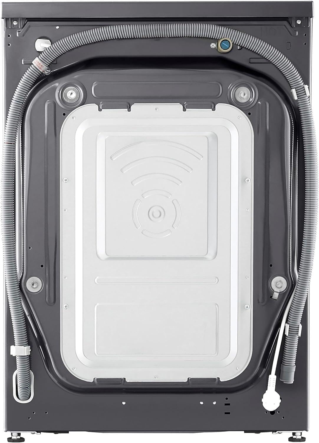 LG V5WD95SLIMB, SLIM Waschtrockner 9-5 kg, Klasse A und E, 60x53.5x85 cm, Wi-Fi, AI Direct Drive, Tiefenreinigung mit Dampf, TurboWash 360, Allergy Care, Außentür aus gehärtetem Glas, Dark Stone
