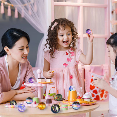 30 Stück Flummi Planeten, Flummies für Kinder, 32mm Flummis Kindergeburstag Mitgesbel Give aways Schultüte füllung Partygeschenke Gastgeschenk Gummiball Kinder Groß Set Pinata Adventskalender füllung