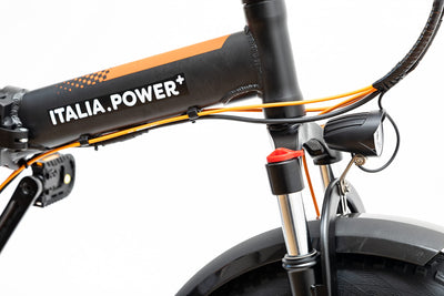 Italia Power - Off Grid Unisex Adulto, E-Bike Branch, Elektrofahrrad Fat, Erwachsene, Schwarz Bicicletta elettrica pieghevole, M