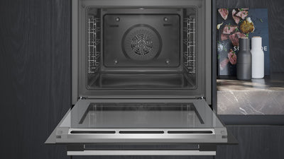 Siemens EQ110KA1Z iQ100 Herd-Glaskeramik-Kochfeld-Kombination (herdgesteuert), 59,4 cm breit, Schnellaufheizung, 3D-Heißluft Plus Backen auf 3 Ebenen