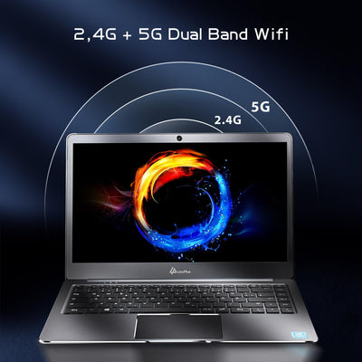 LincPlus P2 Laptop Notebook 14 Zoll 4GB RAM + 64GB Ultrabook Netbook Windows 10 S QWERTZ DE Tastatur