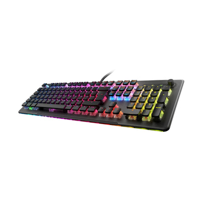 Turtle Beach Vulcan II Max – Optisch-mechanische PC-Tastatur, anpassbare RGB-Beleuchtung, Handballenauflage, lineare Titan II-Schalter, Aluminiumplatte – Schwarz