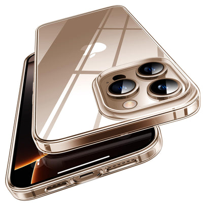 TORRAS Crystal Clear für iPhone 16 Pro Hülle [Nr.1 Vergilbungsschutz & Ultra Dünn] Hülle iPhone 16 Pro Case Militär-Grade Stoßfest Silikon Handyhülle iPhone 16 Pro Weicher Griff Kratzfest Transparent