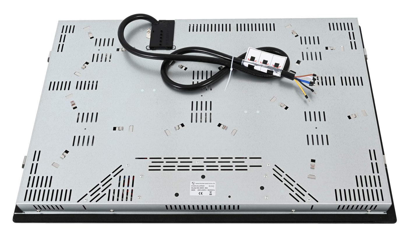 K&H 5 Zonen Glaskeramikkochfeld 77cm Elektro Autark Eingebaut NC-8608