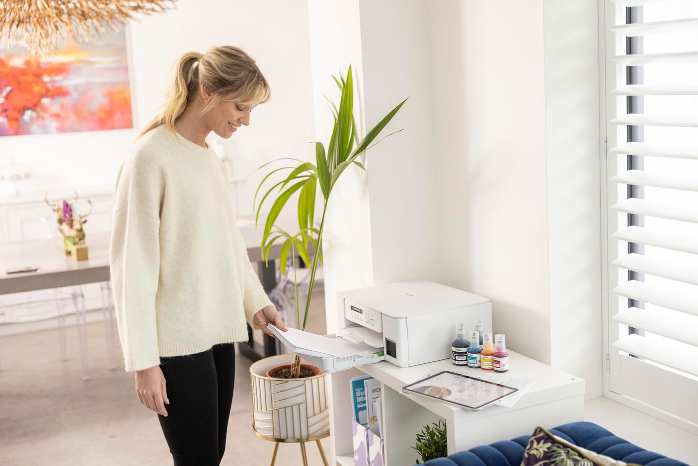 Brother DCP-T583DW 3-in-1 drahtloser Tintentankdrucker (Drucken, Scannen, Kopieren)